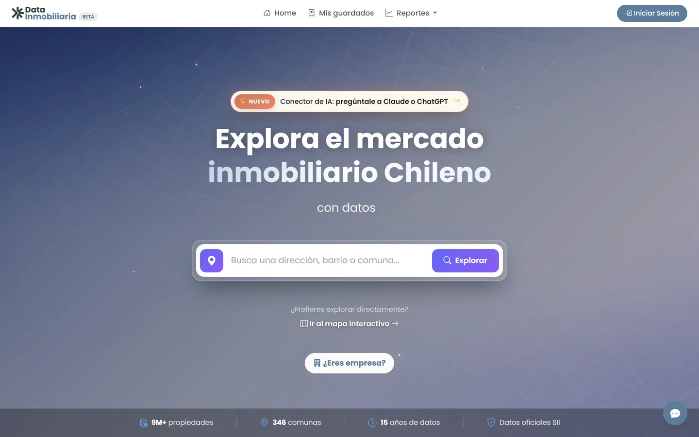 Plataforma Data Inmobiliaria: explora el mercado inmobiliario chileno con datos