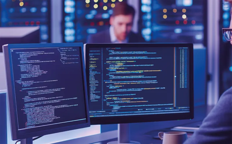 Pantallas de desarrollo de software